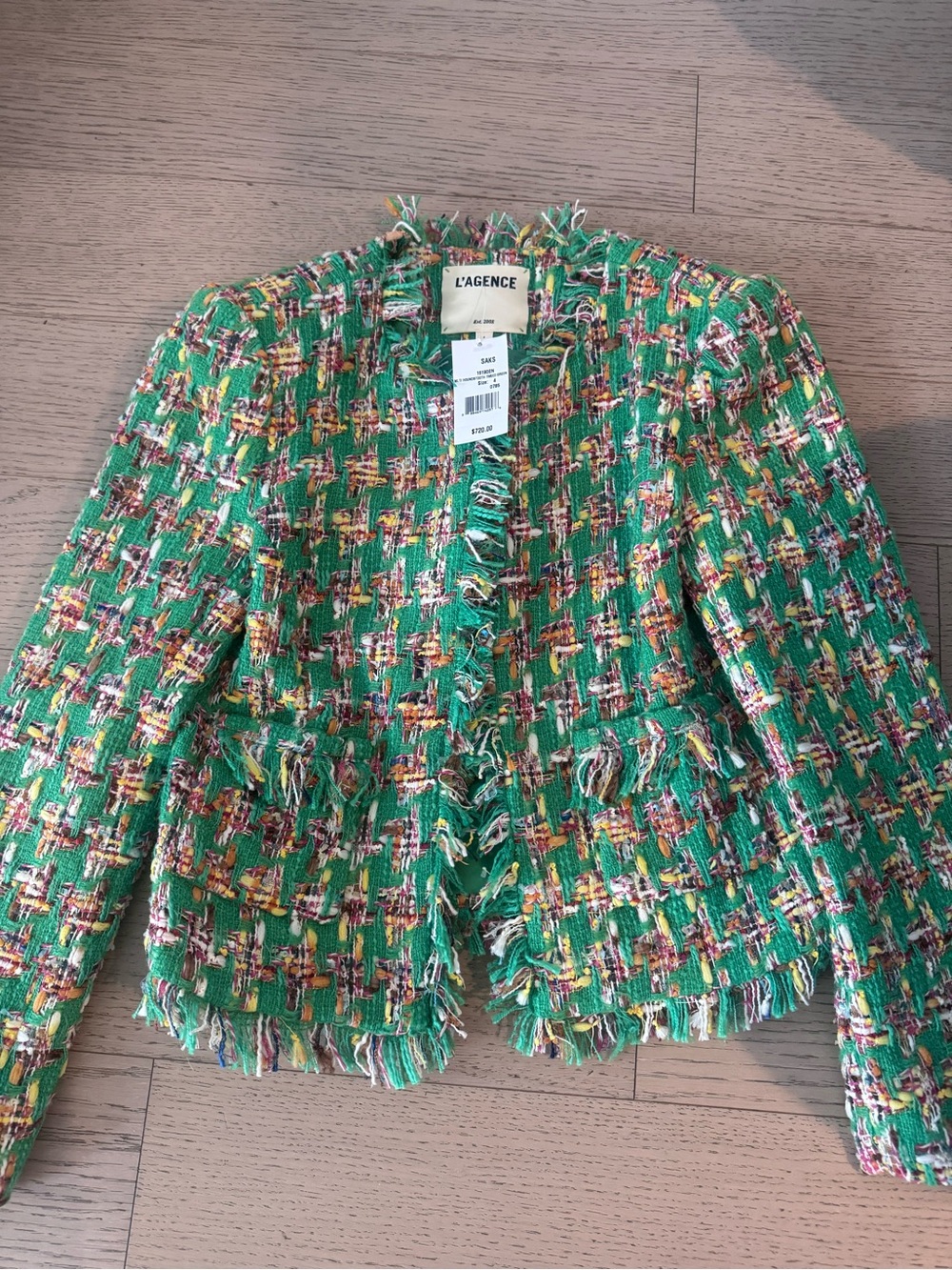 New w tags L’Agence jacket